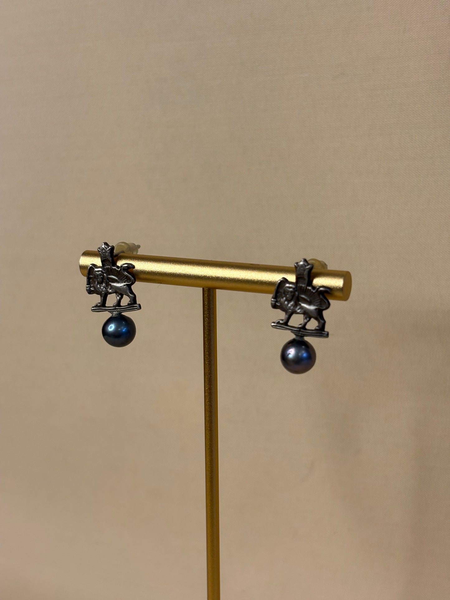 Lion & Sun Earrings