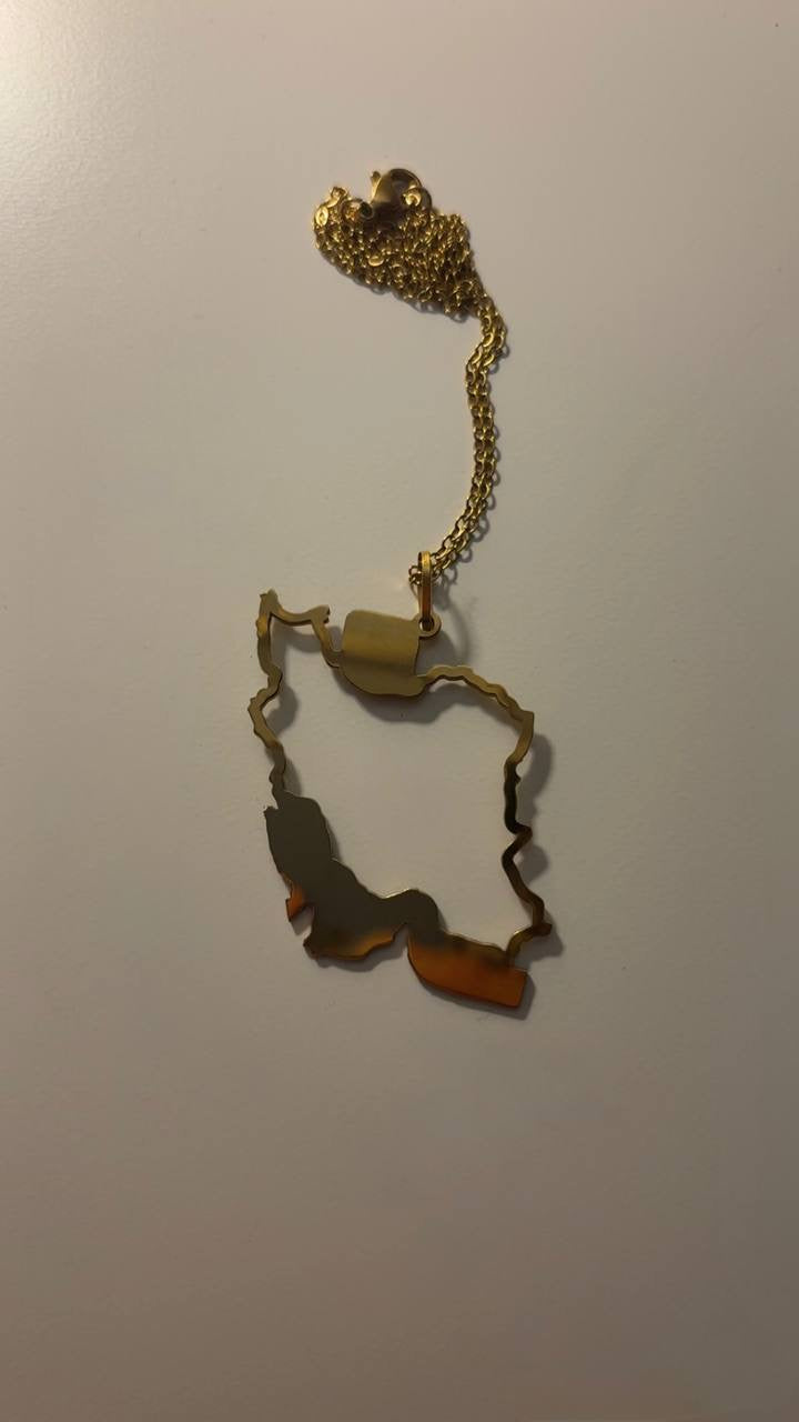 Iran Map Necklace