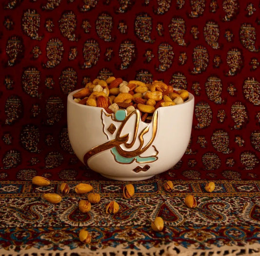 Iran Ceramic Bowl (Adorned with gold luster)