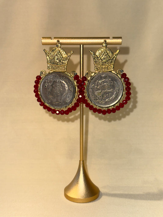 Taj Mehr red Earring