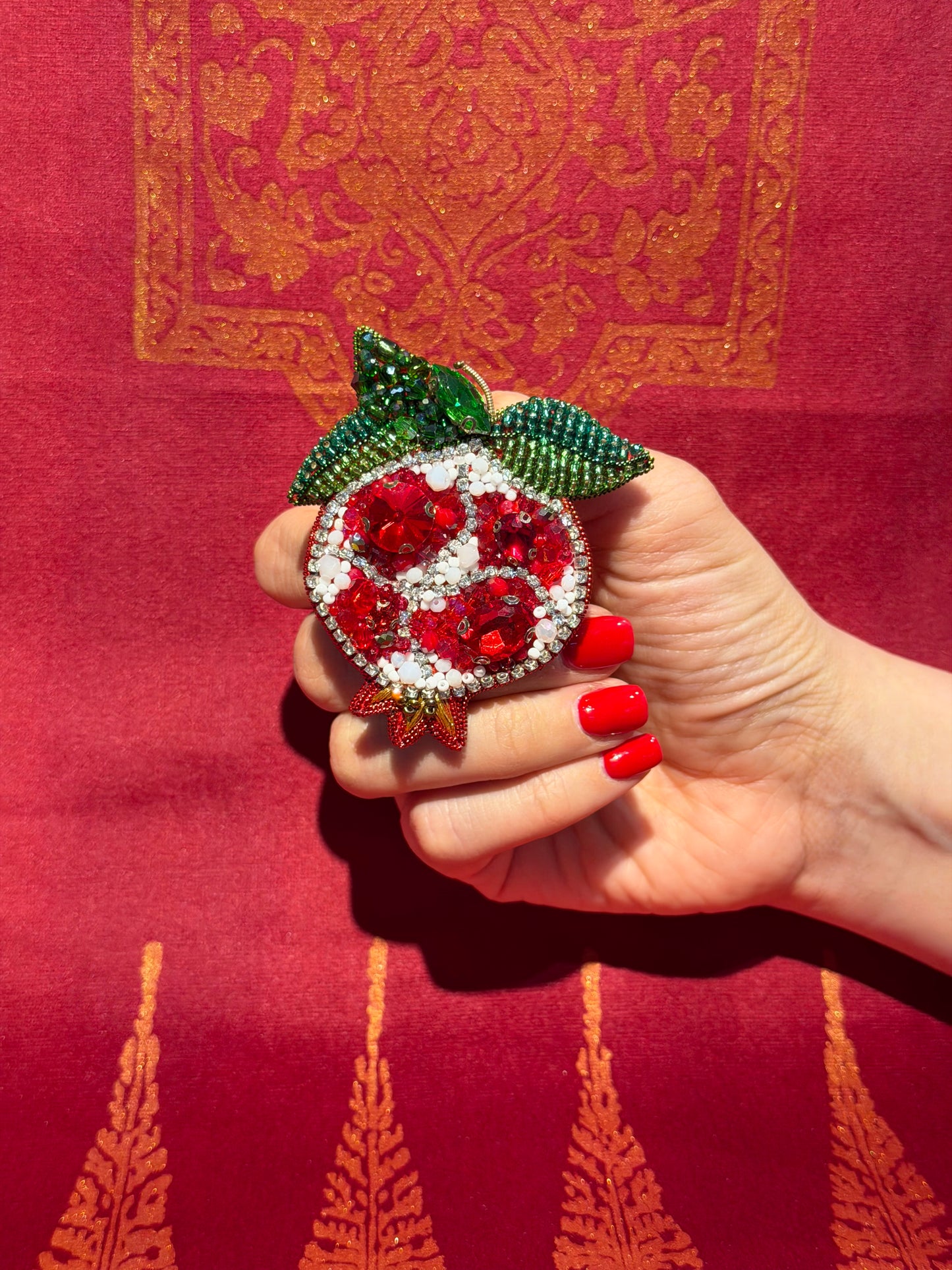 Pomegranate Brooch 2