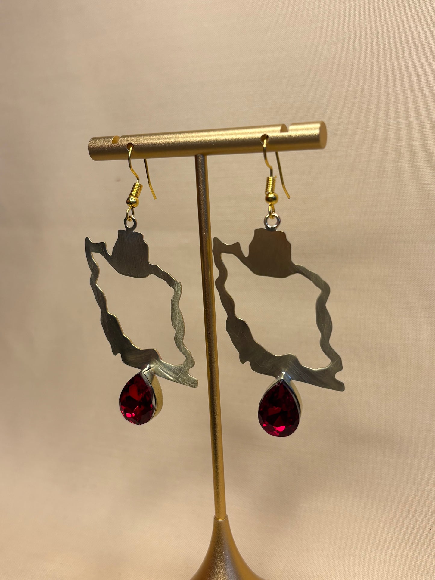 Iran Map Earrings