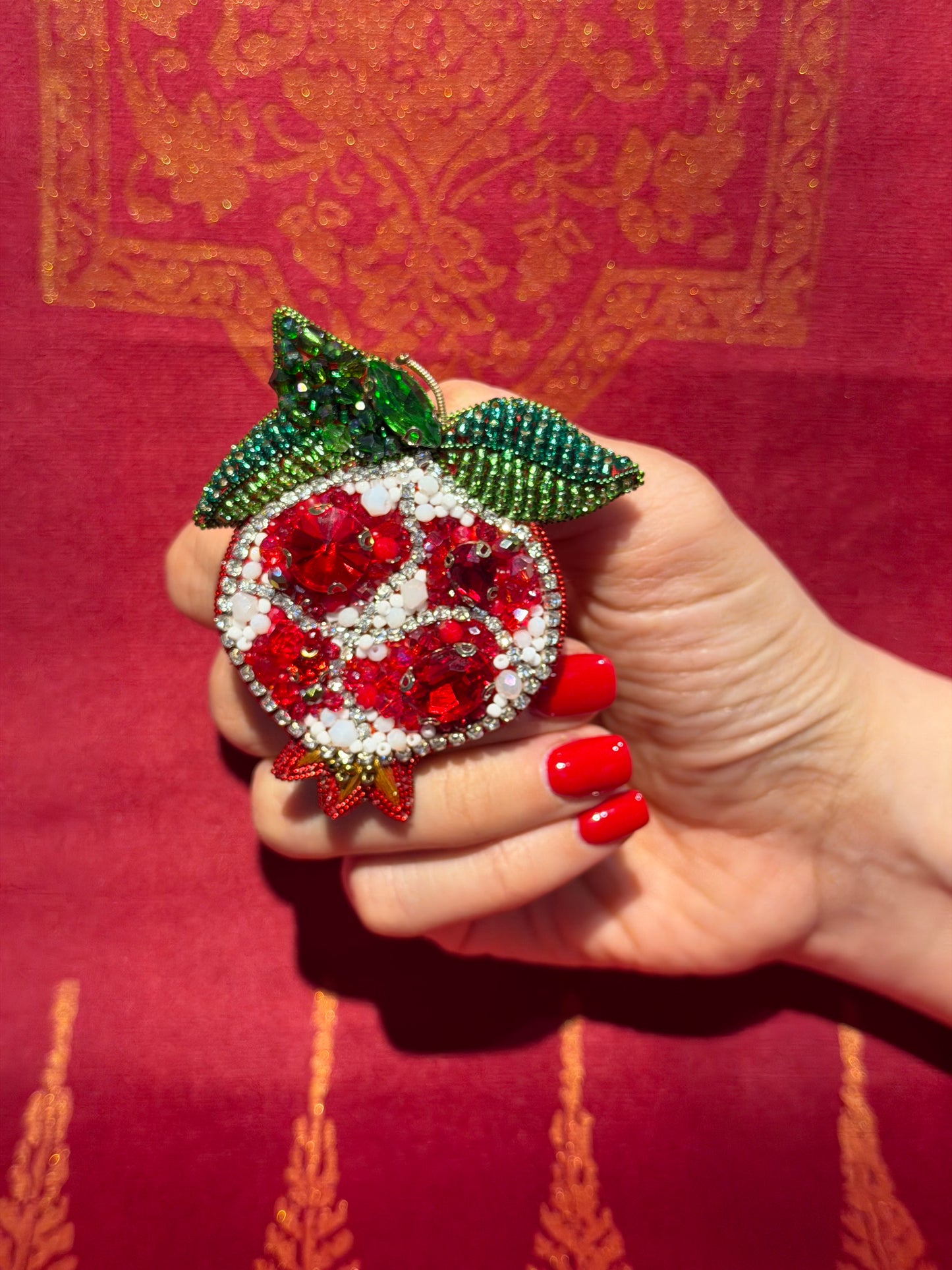 Pomegranate Brooch 2