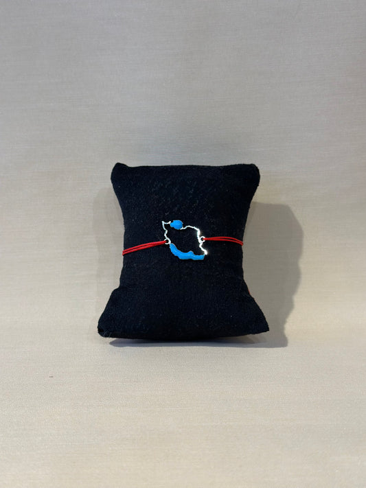Iran Map Steel Bracelet