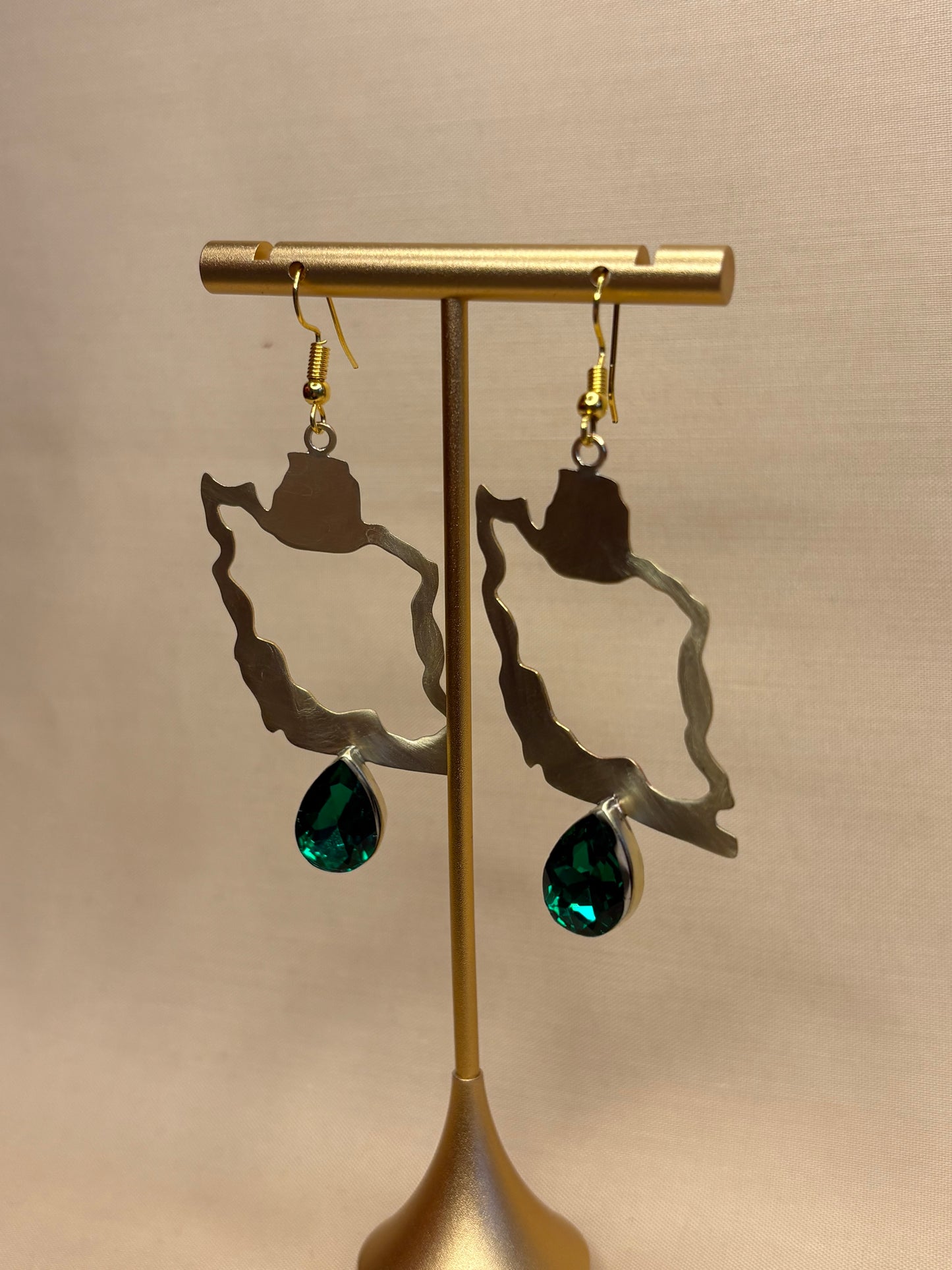 Iran Map Earrings
