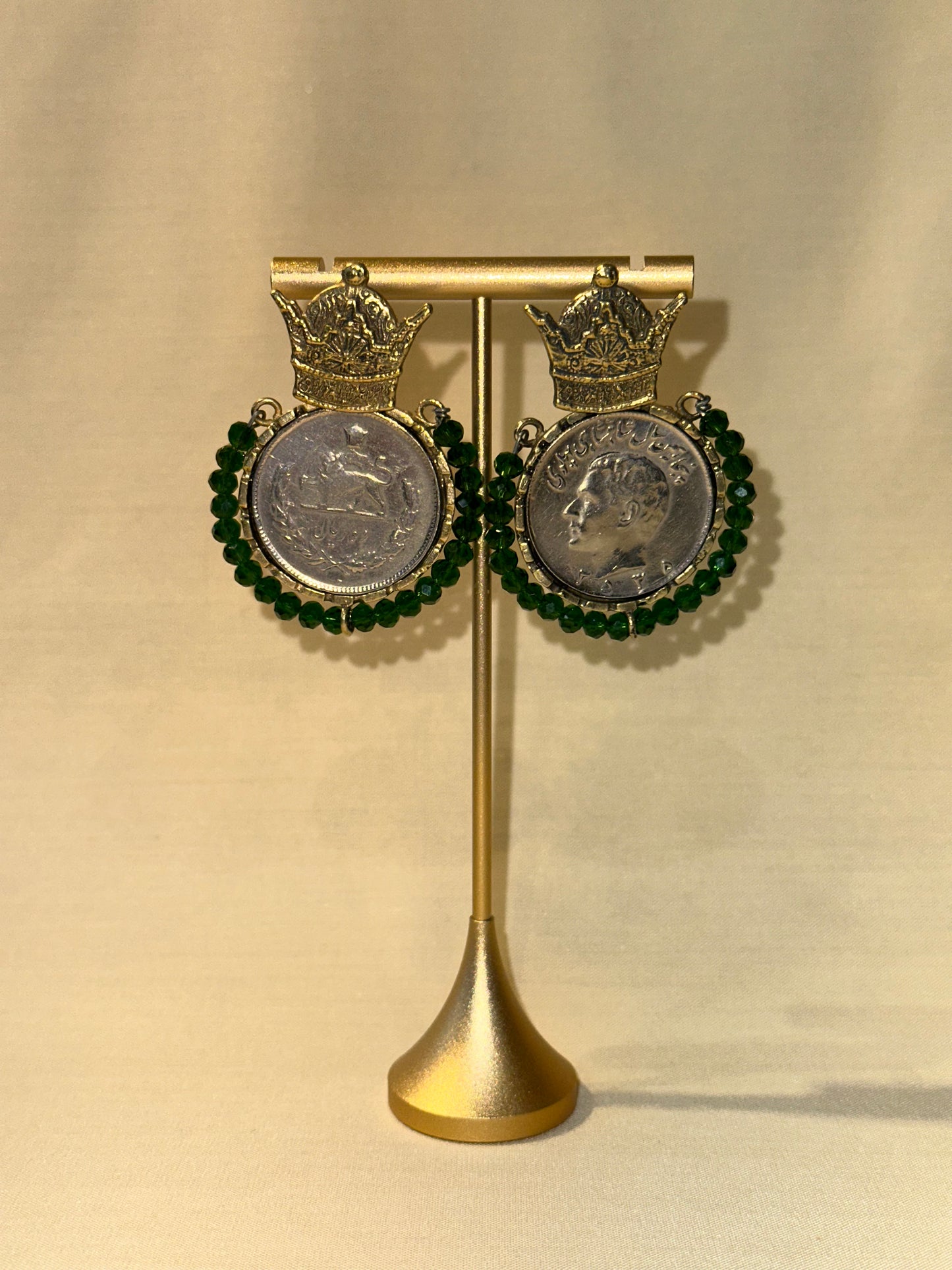 Taj mehr green Earring