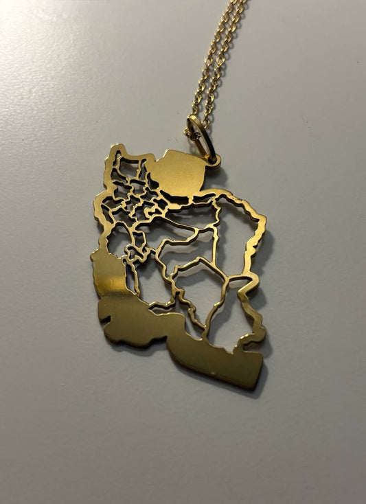 Iran Map 2 Necklace