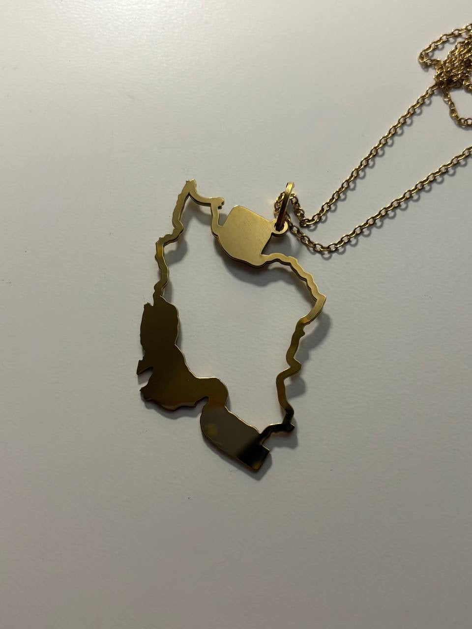 Iran Map Necklace