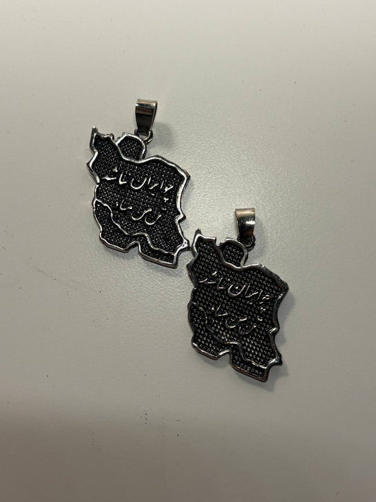 Iran Map 3 Necklace
