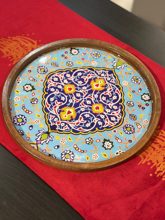 Circle wooden Tray