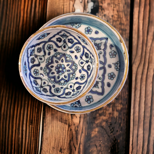 Hand made Plate & Bowl (set)